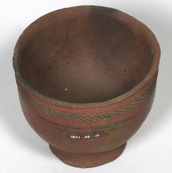 Red pottery bowl, Malawi