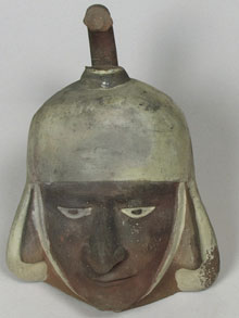 Pottery head, Peru