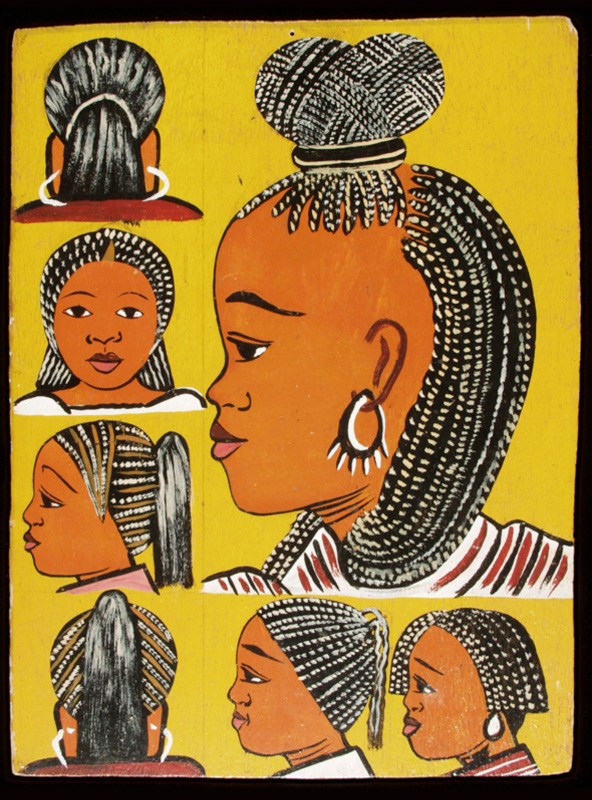 African hairdresser sign
