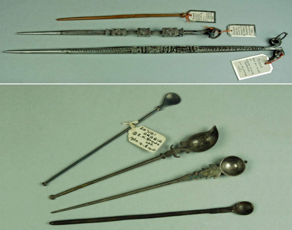 [b]Top:[/b] Collected and donated by Anthony John Arkell in 1937; 1937.35.60 .2, .20 & .24[br][b]Bottom:[/b] Collected by E. H. Brown before 1960. Purchased from J. Thornton & Sons in 1960; 1960.4.39 & .40-42 B