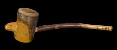 1941.8.017 Wood pipe donated by Canziani