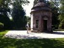 Jeremy Coote admiring the Temple, Larmer Tree Gardens during a visit on 27 May 2012