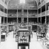Interior of the new Pitt Rivers Museum at Oxford circa 1900.