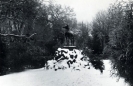 Horse sculpture at Larmer Gardens in 1929