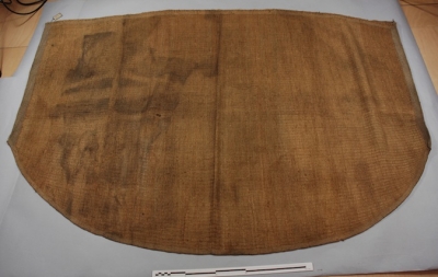 1884.87.74 Cedarbark fibre blanket Vancouver Island, collected by Dr Dally