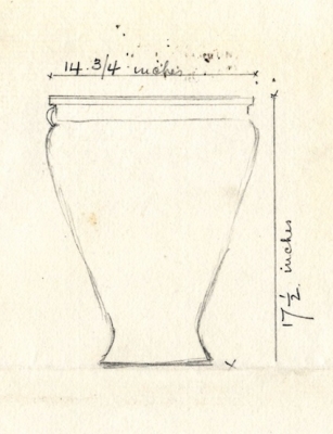 B448 Drawing of red ware vessel ?Add.9455vol3_p789 /1 copyright S&SWM PR papers