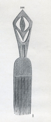 Benin wood comb, figure 386.