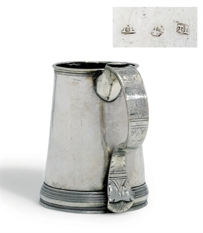 Irish silver mug sold by Christie's in 2008