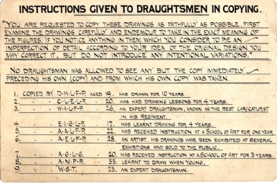 M.39 Label for examples of the drawing game Copyright S&SWM PR papers