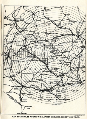 Map of Rushmore and Farnham Museum etc, from guide