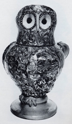Owl pottery vessel sold at Sotheby 14 April 1966 lot 92