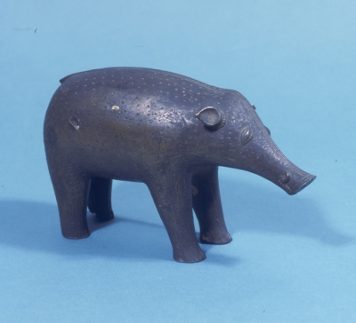 Indian bronze figure of boar 1884.58.16