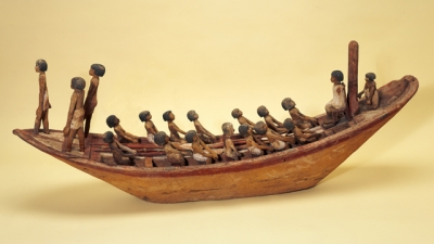 Egyptian model funerary boat 1884.81.10