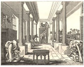Ground floor of the [old] Ashmolean Museum in 1836