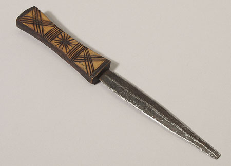 Iron bladed knife