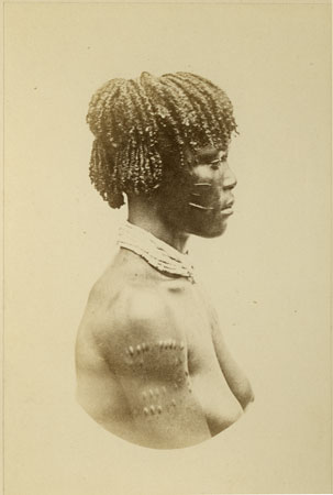 Portrait of a Zande woman