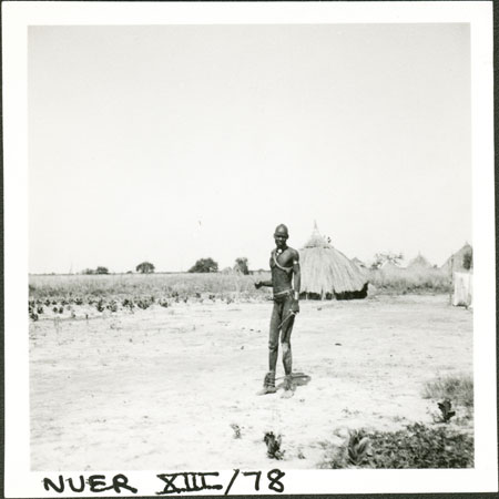 Portrait of a Nuer youth