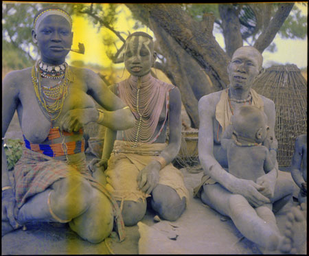 Mandari women at cattle camp