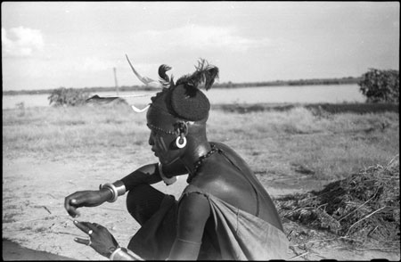 Portrait of a Shilluk youth