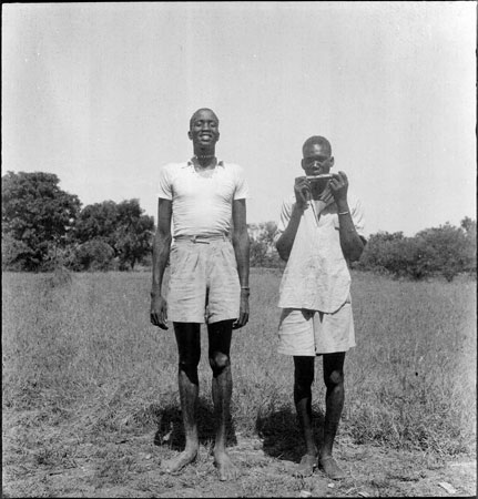 Portrait of two Dinka youths