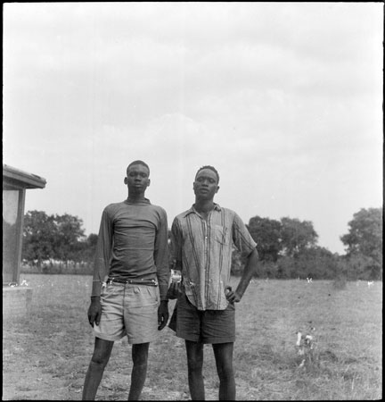 Portrait of two Dinka youths