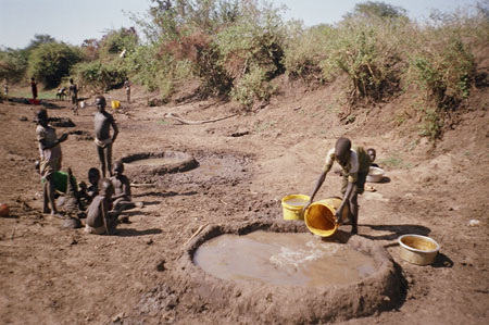 Nuer water holes