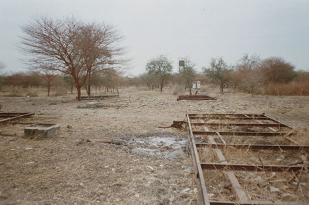 Destroyed oil facilities