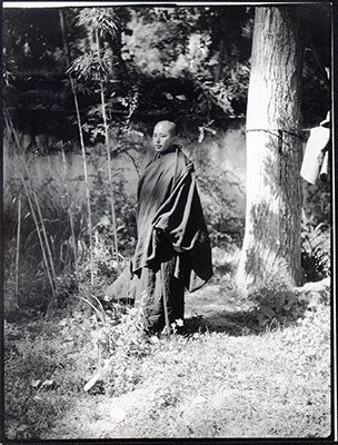 Monk at Nechung Monastery