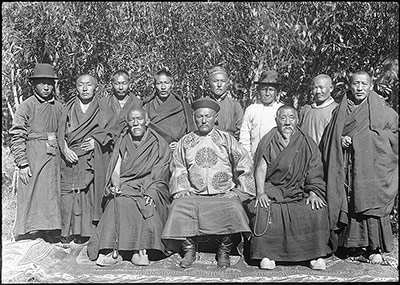 Mongolian Minister and monks