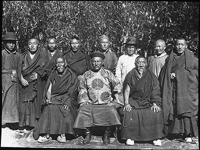 Mongolian Minister and monks