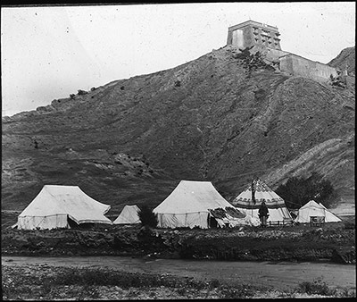 Bell's camp near Lhundrub Dzong