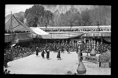 Lhadur ceremony at Nechung Monastery