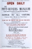Notice displayed in Farnham Museum during Captain Pitt-Rivers time [S&SW Museum]
