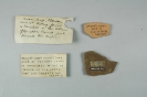 A series of pieces of documentation associated with items from Caesar's Camp