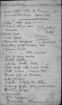 National Archives, Pitt-Rivers notebooks WORK 39/10 page 10