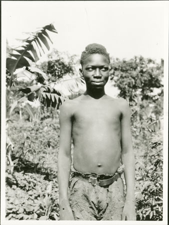 Portrait of a Zande boy