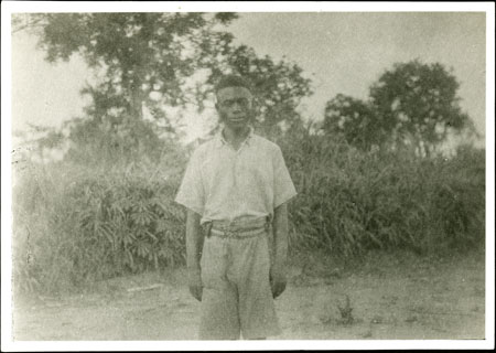 Portrait of a Zande man