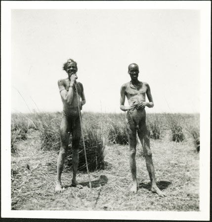 Portrait of Nuer men 