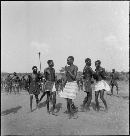 Dinka youths dancing (2005.51.369) from the Southern Sudan Project