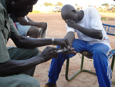 Treatment for scorpion bite (2007.137.101) from the Southern Sudan Project