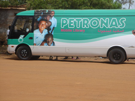 Mobile library in Juba