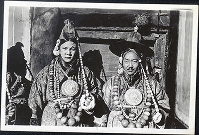 Officials wearing ringyen dress at New Year