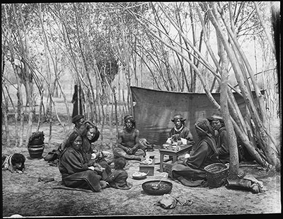 Picnic party in park, Lhasa